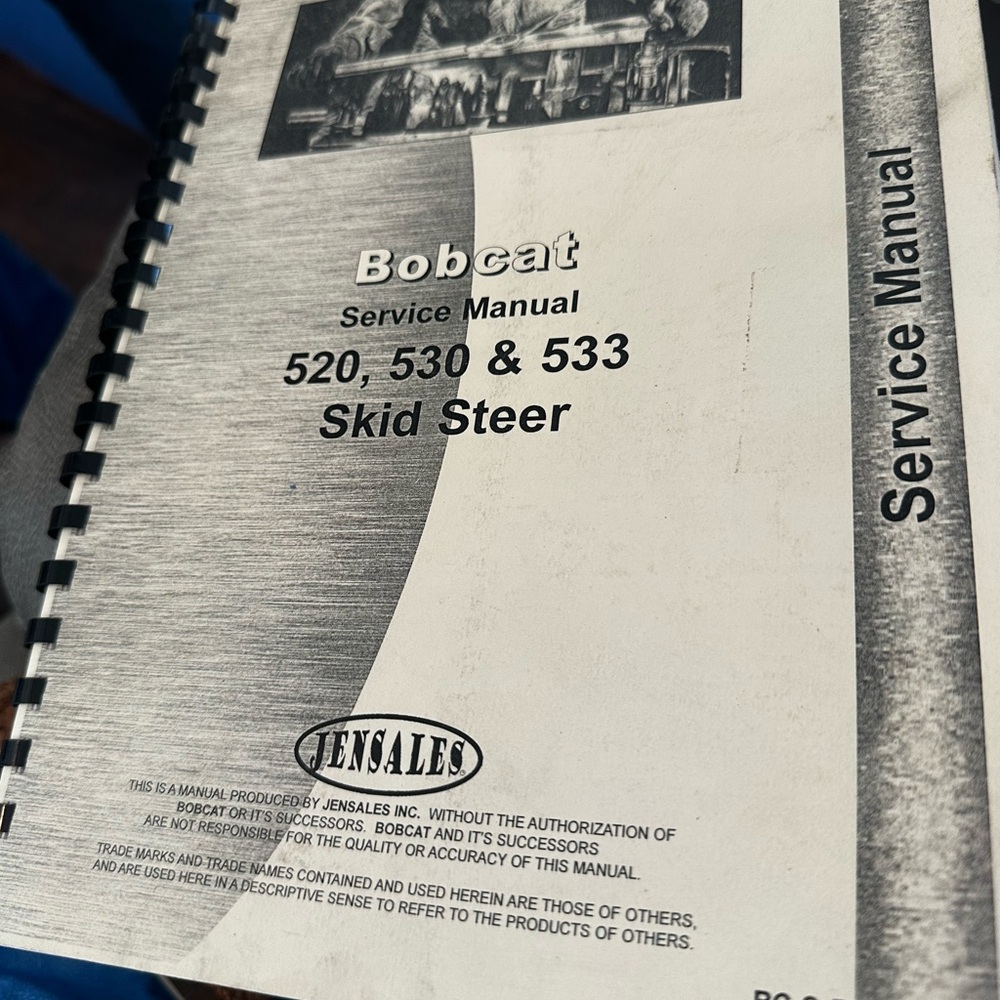 Bobcat Service Manual for Skid Steer